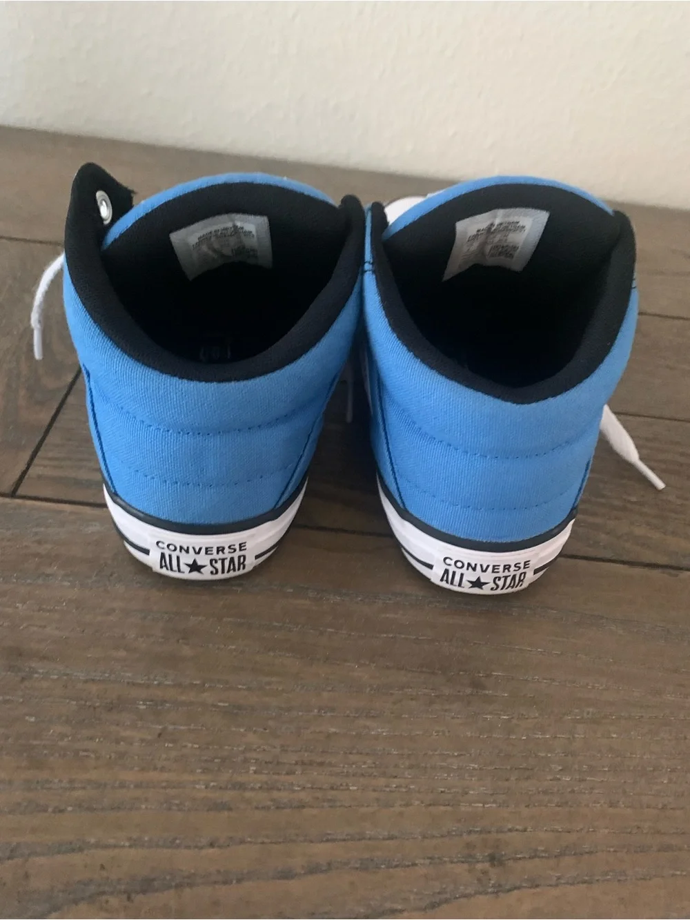 Converse Kids Black and Blue High-Top Sneakers